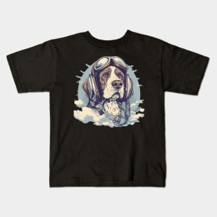 Aviator dog Kids T-Shirt